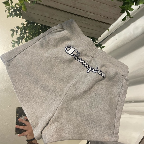 Champion Reverse Weave Small Gray Women Booty Sport Shorts Surf Run Gym - Picture 7 of 9